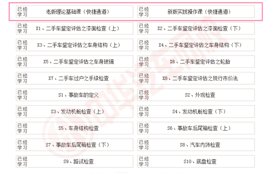 中華汽車網(wǎng)校2017年二手車評估師網(wǎng)絡課程更新通知@chinaadec.com