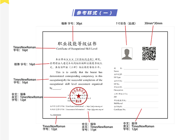 安全評(píng)價(jià)師職業(yè)技能等級(jí)證參考樣式一@chinaadec.com